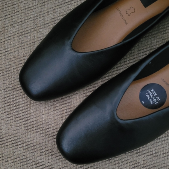 M & S COLLECTION GENUINE LEATHER BALLERINA FLATS - Picture 2 of 13